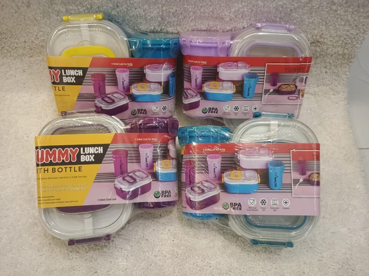 Lunchbox with Bottle BPA-FREE (Pack of 2)