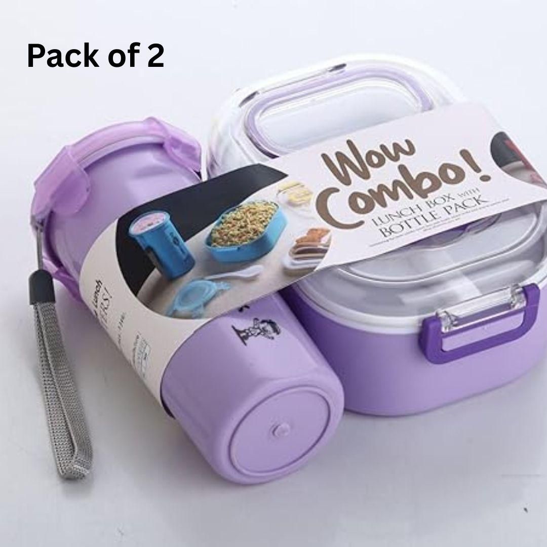 Lunchbox with Bottle BPA-FREE (Pack of 2)