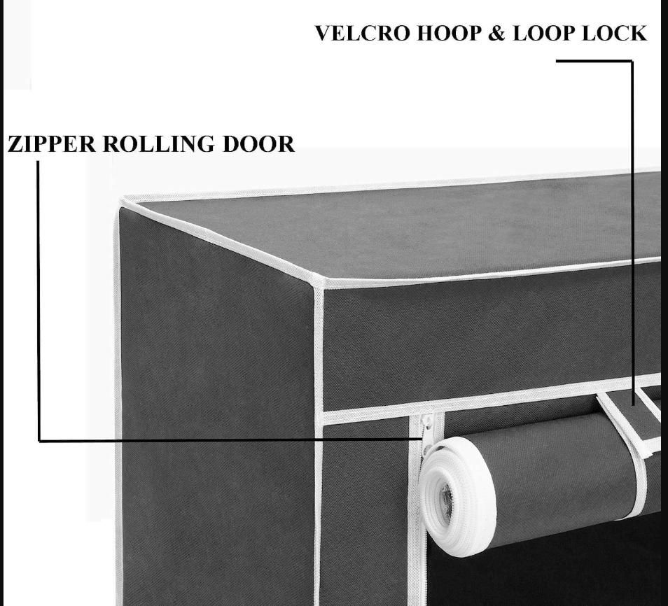 4 Rack Collapsible Wardrobe Cabinet