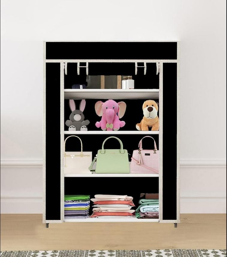 4 Rack Collapsible Wardrobe Cabinet