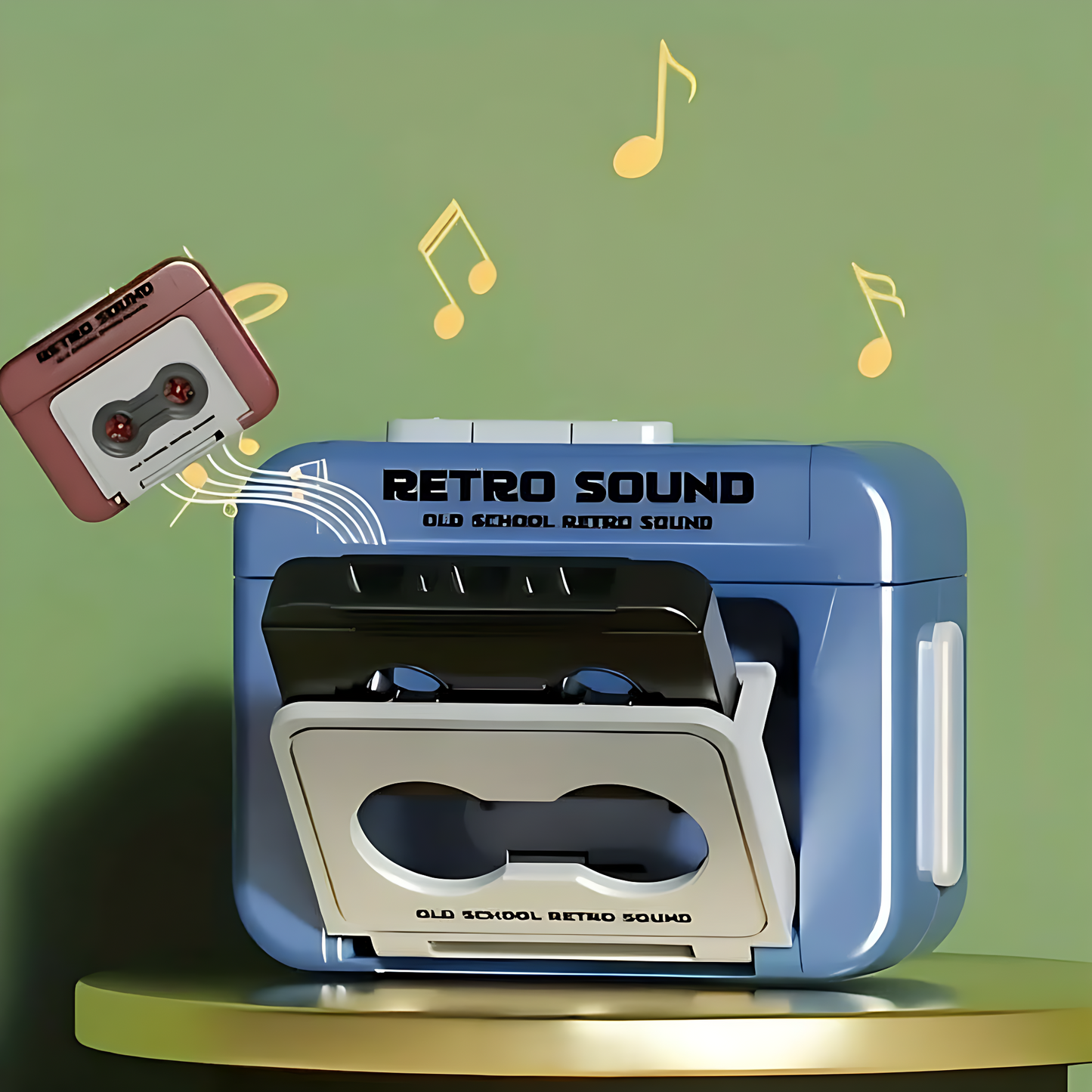 Retro Sound Mini Keychain(With Music,Voice Recorder)
