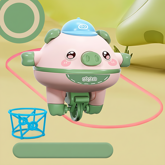 Tightrope Walking Tumbler Pig