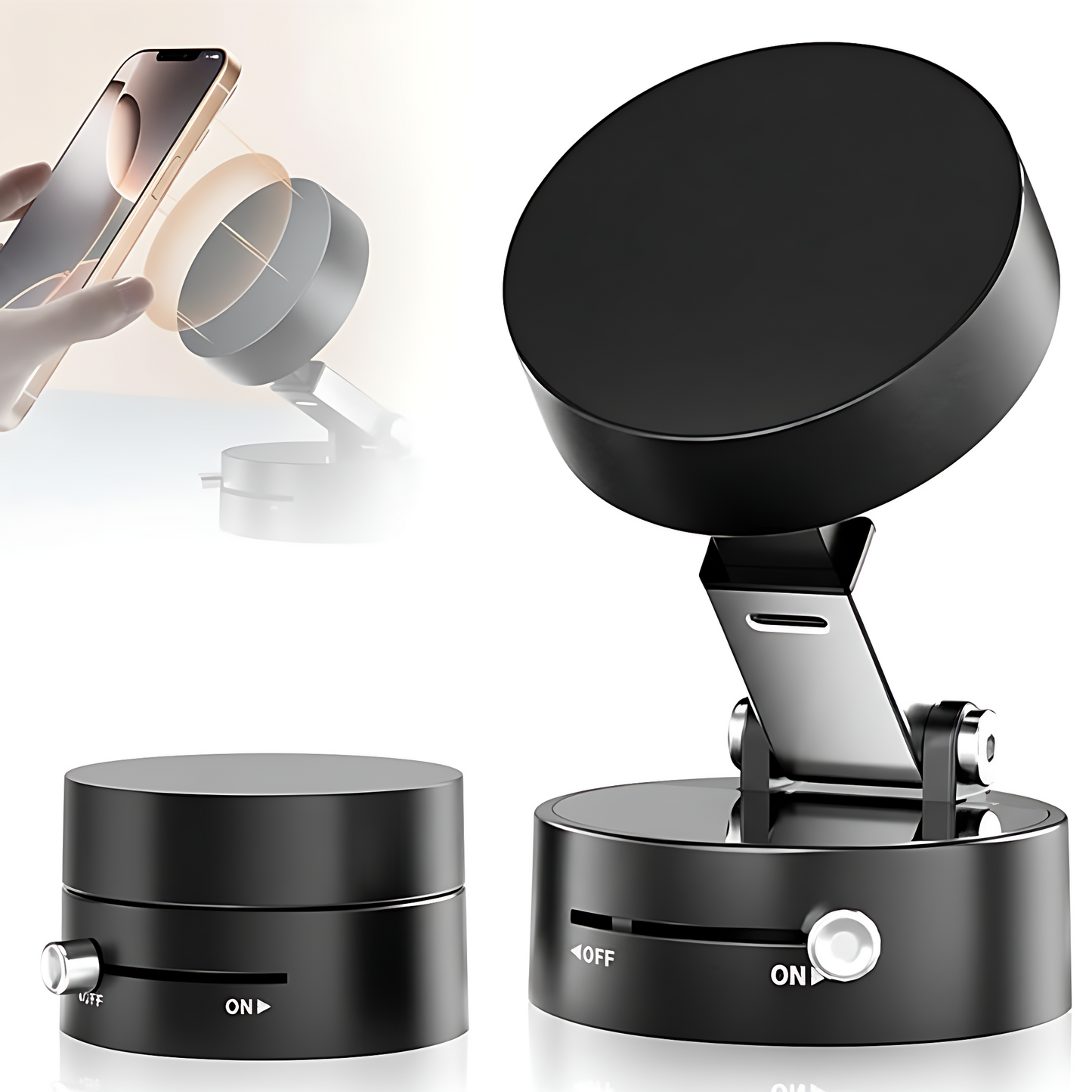 Vacuum Magnetic Suction Phone Holder